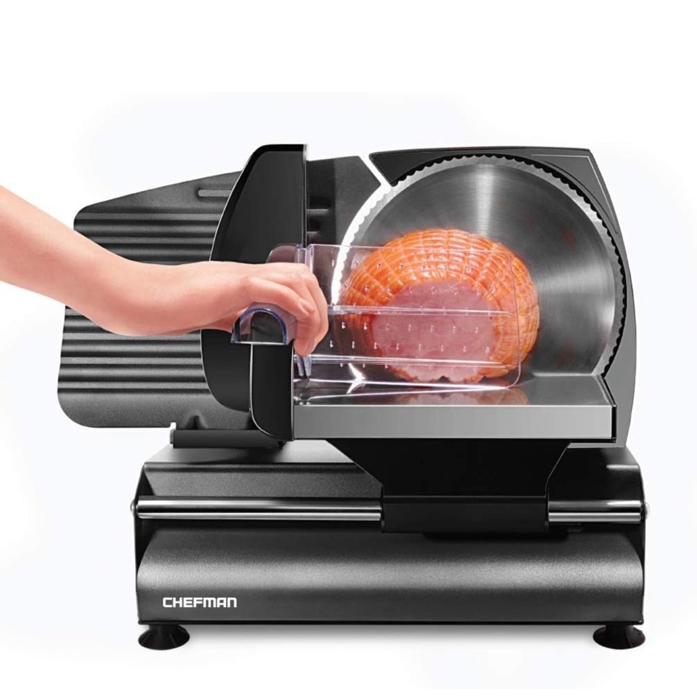 Chefman Electric Deli Slicer With Adjustable Slices, Stainless Steel Blades